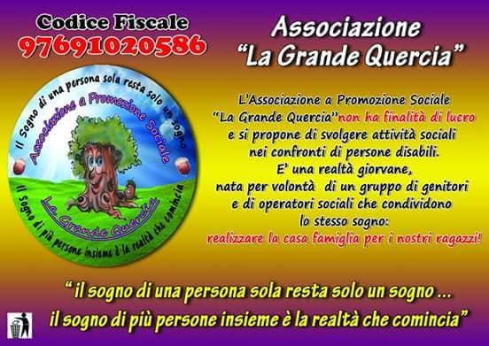 associazione la grande quercia dona,  5xmille, 5 per mille, 5 x mille